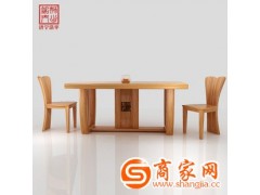 高档实木餐桌 白橡木老橡木实木家用桌子 新中式家具 厂家直销