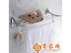 厂家直销毛巾架 不锈钢折叠浴巾架浴室活动挂件 卫生间置物架