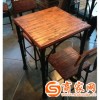 欧式铁艺咖啡厅餐厅餐桌椅组合 实木家用饭店餐桌椅酒店办公桌子