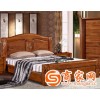 实木家具床 榆木双人床 环保卧室1.8米大床现代中式家具批发爆款