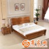 高端实木床 双人床1.8米床北美黑 精选胡桃木实床 中式实木家具