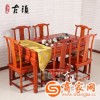 茶桌椅组合 实木仿古中式南榆木功夫茶台 明清古典家具 1.5米