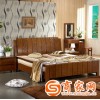 木可馨 实木床 双人床 1.8米 简约现代中式 卧室家具 白腊木床