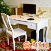 聚乐 欧式简约电脑桌 现代白色办公桌 实木学习桌书桌 NB105