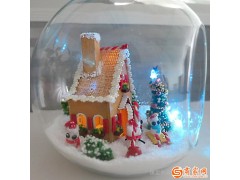 弘达DIY小屋 MG玻璃球系列 手工拼装建筑模型 创意礼物 生日礼物礼品MG007