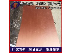 天津TU0无氧铜板 T6软态拉伸紫铜板 TP1高导热红铜板