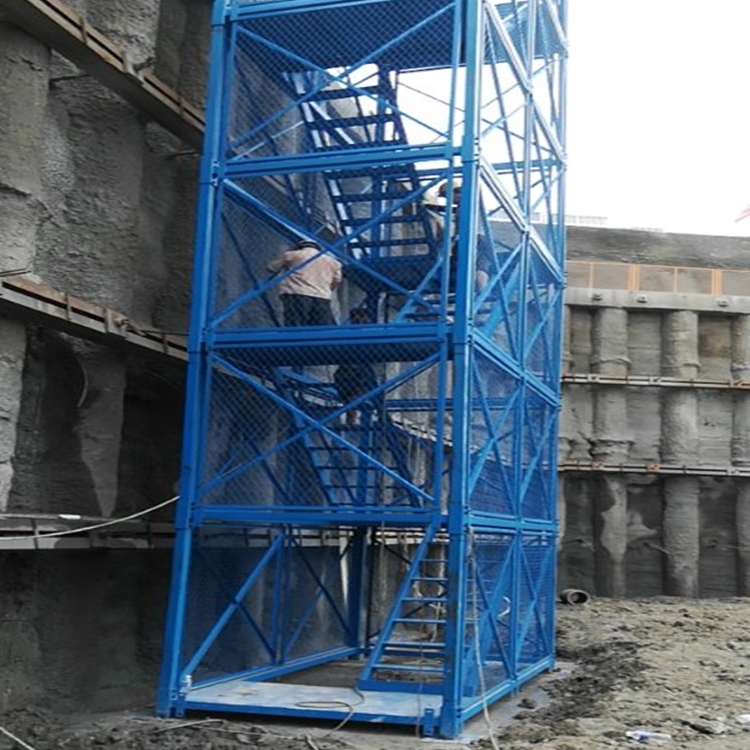 河北安全梯笼 箱式安全梯笼 组合框架式梯笼 通达发货