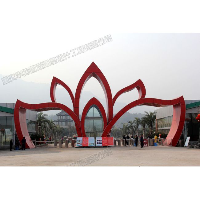 华阳雕塑 重庆艺术大门 重庆校园大门设计 四川园区大门制作